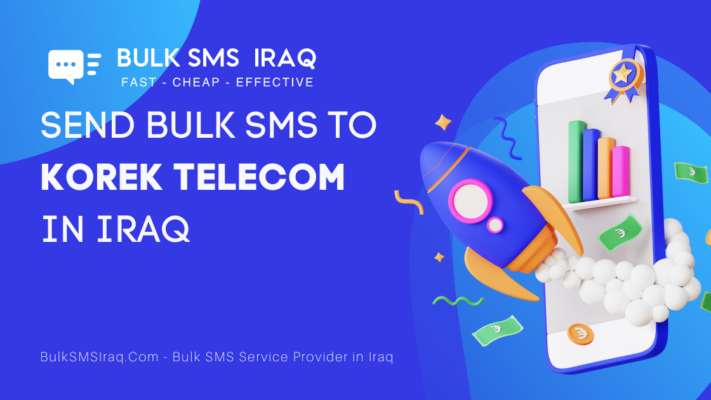 Send SMS to Korek in Iraq